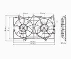 TYC 621060 Dual Radiator and Condenser Fan Assembly - view 8
