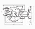 TYC 621070 Dual Radiator and Condenser Fan Assembly - view 4