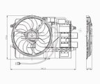 TYC 621080 Dual Radiator and Condenser Fan Assembly - view 4