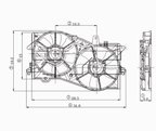 TYC 621090 Dual Radiator and Condenser Fan Assembly - view 4