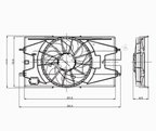 TYC 621100 Dual Radiator and Condenser Fan Assembly - view 4