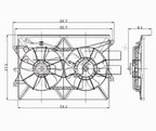 TYC 621120 Dual Radiator and Condenser Fan Assembly - view 6