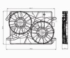 TYC 621160 Dual Radiator and Condenser Fan Assembly - view 4