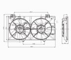 TYC 621170 Dual Radiator and Condenser Fan Assembly - view 5