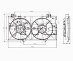 TYC 621180 Dual Radiator and Condenser Fan Assembly - view 5