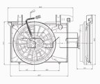 TYC 621200 Dual Radiator and Condenser Fan Assembly - view 7
