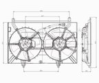 TYC 621210 Dual Radiator and Condenser Fan Assembly - view 6