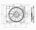 TYC 621240 Dual Radiator and Condenser Fan Assembly - view 4