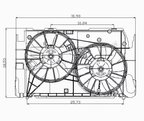 TYC 621320 Dual Radiator and Condenser Fan Assembly - view 5