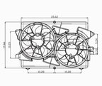 TYC 621330 Dual Radiator and Condenser Fan Assembly - view 6