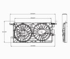 TYC 621530 Dual Radiator and Condenser Fan Assembly - view 4