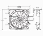 TYC 621560 Dual Radiator and Condenser Fan Assembly - view 4