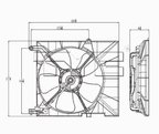 TYC 621590 Dual Radiator and Condenser Fan Assembly - view 4