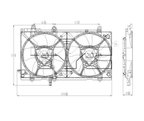 TYC 621630 Dual Radiator and Condenser Fan Assembly - view 5