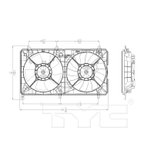 TYC 621650 Dual Radiator and Condenser Fan Assembly - view 5