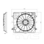 TYC 621680 Dual Radiator and Condenser Fan Assembly - view 4