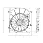 TYC 621690 Dual Radiator and Condenser Fan Assembly - view 4