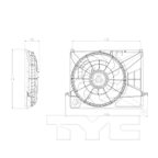 TYC 621720 Dual Radiator and Condenser Fan Assembly - view 5