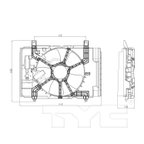 TYC 621780 Dual Radiator and Condenser Fan Assembly - view 7
