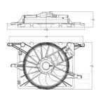 TYC 621830 Dual Radiator and Condenser Fan Assembly - view 4