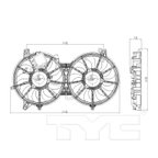 TYC 621840 Dual Radiator and Condenser Fan Assembly - view 6