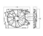 TYC 621860 Dual Radiator and Condenser Fan Assembly - view 4