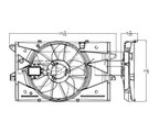 TYC 621890 Dual Radiator and Condenser Fan Assembly - view 4