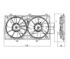 TYC 621900 Dual Radiator and Condenser Fan Assembly - view 5