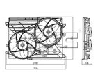 TYC 621910 Dual Radiator and Condenser Fan Assembly - view 4