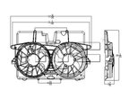 TYC 621920 Dual Radiator and Condenser Fan Assembly - view 6