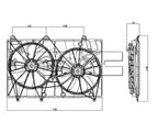 TYC 622010 Dual Radiator and Condenser Fan Assembly - view 5