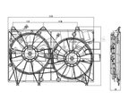 TYC 622020 Dual Radiator and Condenser Fan Assembly - view 5