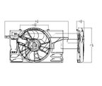 TYC 622090 Dual Radiator and Condenser Fan Assembly - view 5