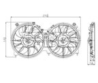 TYC 622110 Dual Radiator and Condenser Fan Assembly - view 7