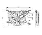 TYC 622140 Dual Radiator and Condenser Fan Assembly - view 7