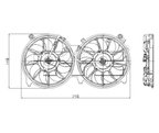 TYC 622150 Dual Radiator and Condenser Fan Assembly - view 7