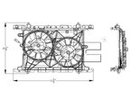 TYC 622160 Dual Radiator and Condenser Fan Assembly - view 5