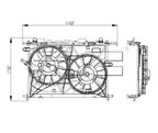 TYC 622170 Dual Radiator and Condenser Fan Assembly - Left - view 6