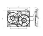 TYC 622190 Dual Radiator and Condenser Fan Assembly - view 6