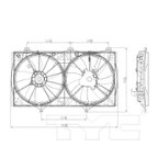 TYC 622200 Dual Radiator and Condenser Fan Assembly - view 6