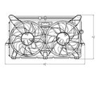 TYC 622210 Dual Radiator and Condenser Fan Assembly - view 6