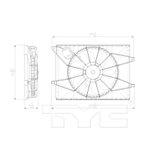 TYC 622250 Dual Radiator and Condenser Fan Assembly - view 5