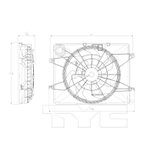 TYC 622630 Dual Radiator and Condenser Fan Assembly - view 5