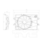 TYC 622720 Dual Radiator and Condenser Fan Assembly - view 7
