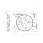 TYC 622730 Dual Radiator and Condenser Fan Assembly - view 4
