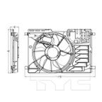 TYC 622910 Dual Radiator and Condenser Fan Assembly - view 5