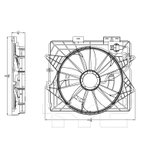 TYC 622930 Dual Radiator and Condenser Fan Assembly - view 2