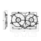 TYC 622940 Dual Radiator and Condenser Fan Assembly - view 7