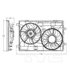 TYC 623030 Dual Radiator and Condenser Fan Assembly - view 5