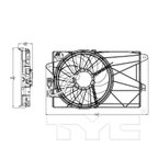 TYC 623050 Dual Radiator and Condenser Fan Assembly - view 7